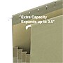 Staples Hanging File Pockets, 3.5" Expansion, Staight Cut, Letter Size, Standard Green, 4/Box (ST260828-CC)~#|#~s1227744_sc7