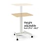Union & Scale™ Essentials 24"W Rectangular Adjustable Standing Desk, Natural (FWS07-2)~#|#~s1227748_sc7