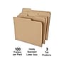 Staples File Folders, 1/3-Cut Tab, Letter Size, Kraft, 100/Box (ST509315-CC)~#|#~s1227786_sc7