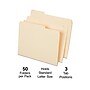 Staples File Folder, 1/3-Cut Tab, Letter Size, Manila, 50/Pack (ST541077-CC)~#|#~s1227791_sc7
