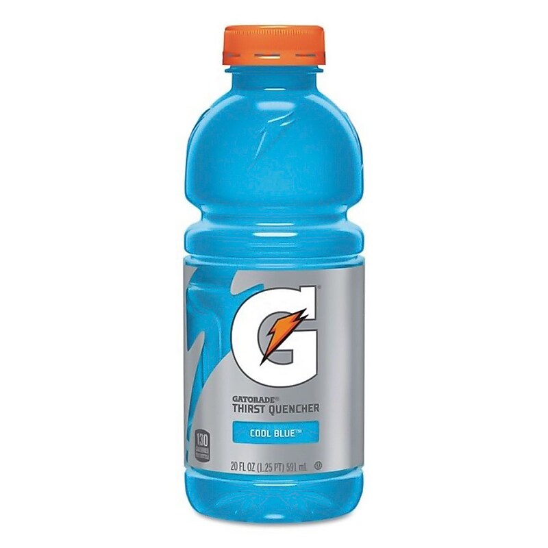 Gatorade Thirst Quencher Cool Blue Natural Flavor Liquid Sports Drink, 20 Fl. oz., 24/Carton (32481) image 1