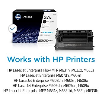HP 37A Black Standard Yield Toner Cartridge (CF237A), print up to 11000 pages