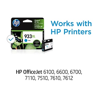 HP 933XL Cyan High Yield Ink Cartridge (CN054AN#140)
