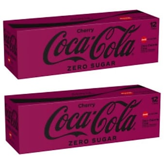 Coca-Cola Zero Sugar Cherry Cola, 12 oz., 24/Carton (00049000047516)