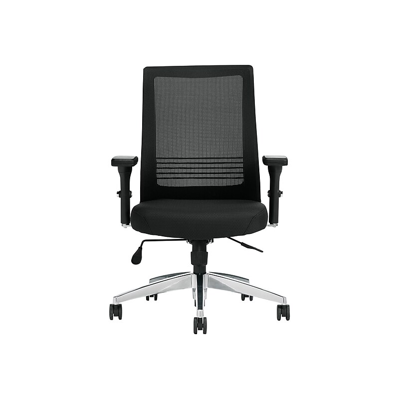Offices To go Mesh Back Patterned Fabric Task Chair, Black (OTG11325B) image 1