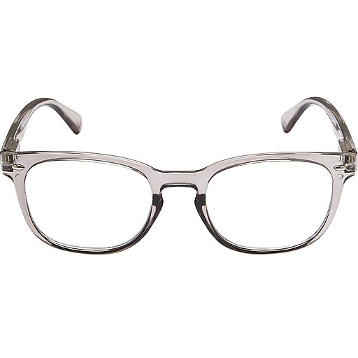 SAV Eyewear Blue Light Glasses, Low Brow Grey Frame (EBL02000068