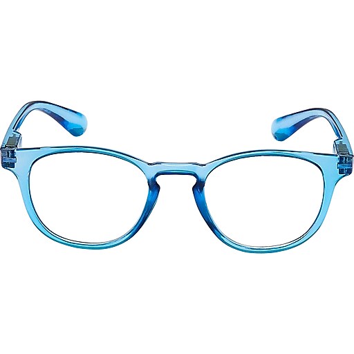 SAV Eyewear Kids Blue Light Glasses, Round Dark Blue Frame (EKBL02000
