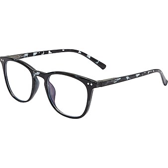 SAV Eyewear Blue Light Glasses, Black Demi Frame (EBL01-000-021)