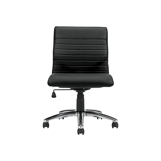 Offices To Go Faux Leather Task Chair, Black (OTG11735PU30/BL20) Staples
