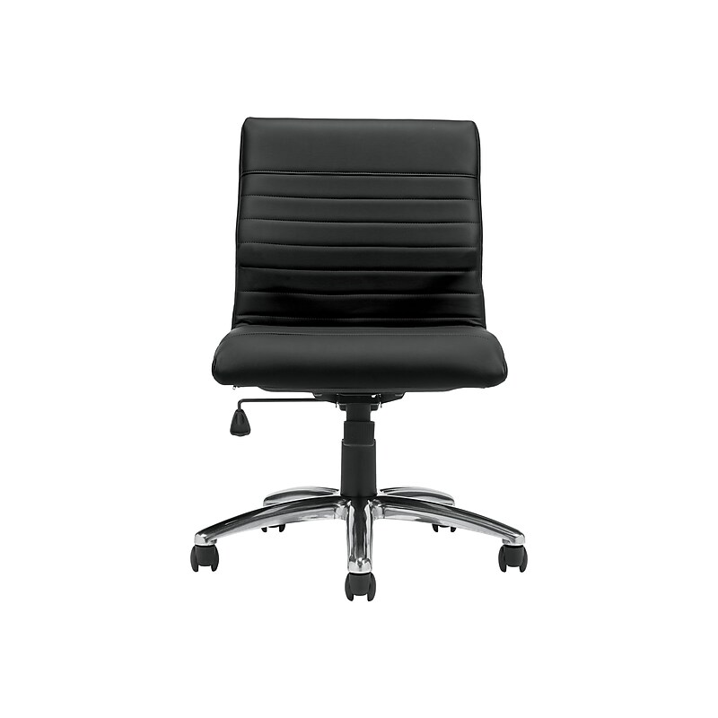 Offices To Go Faux Leather Task Chair, Black (OTG11735PU30/BL20) image 1