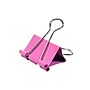 JAM Paper Colored Binder Clips, Medium,  5/8" Capacity, Pink, 15/Pack (339BCPI)~#|#~sp100188993_sc7