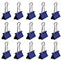 JAM Paper Colorful Binder Clips, Medium,  5/8" Capacity, Purple, 15/Pack (339BCPU)~#|#~sp100189000_sc7