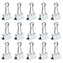 JAM Paper Colorful Binder Clips, Medium,  5/8" Capacity, White, 15/Pack (339BCWH)~#|#~sp100189006_sc7