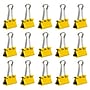 JAM Paper Colored Binder Clips, Medium, 5/8" Capacity, Yellow, 15/Pack (339BCYE)~#|#~sp100189008_sc7