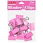 JAM Paper Colored Binder Clips, Medium,  5/8" Capacity, Pink, 15/Pack (339BCPI)~#|#~sp100189013_sc7
