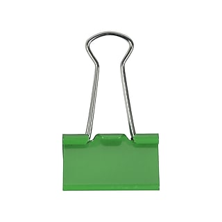 JAM Paper Colored Binder Clips, Medium, 5/8" Capacity, Green, 15/Pack (339BCGR)~#|#~sp100189023_sc7