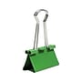 JAM Paper Colored Binder Clips, Medium,  5/8" Capacity, Green, 15/Pack (339BCGR)~#|#~sp100189026_sc7