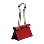 JAM Paper Colored Binder Clips, Medium,  5/8" Capacity, Red, 15/Pack (339BCRE)~#|#~sp100189027_sc7
