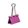 JAM Paper Large Binder Clips, 1" Capacity, Pink, 12 Clips/Pack (340BCPI)~#|#~sp100189032_sc7