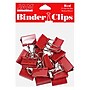 JAM Paper Colored Binder Clips, Medium,  5/8" Capacity, Red, 15/Pack (339BCRE)~#|#~sp100189039_sc7