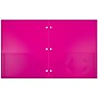JAM Paper Heavy Duty 3-Hole Punched Plastic 2-Pocket Folders, Multicolored, Assorted Fashion Colors, 6/Pack (383HHPFassrt)~#|#~sp100189047_sc7