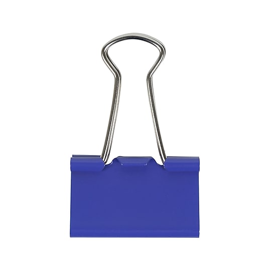 JAM Paper Colorful Binder Clips, Medium, 5/8" Capacity, Purple, 15/Pack (339BCPU)~#|#~sp100189062_sc7