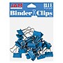 JAM Paper Colored Small Binder Clips, 3/8" Capacity, Blue, 25/pack (334BCBU)~#|#~sp100189066_sc7