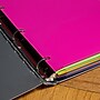 JAM Paper Heavy Duty 3-Hole Punched Plastic 2-Pocket Folders, Multicolored, Assorted Fashion Colors, 6/Pack (383HHPFassrt)~#|#~sp100189068_sc7