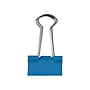 JAM Paper Colored Small Binder Clips, 3/8" Capacity, Blue, 25/pack (334BCBU)~#|#~sp100189078_sc7