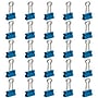 JAM Paper Colored Small Binder Clips, 3/8" Capacity, Blue, 25/pack (334BCBU)~#|#~sp100189081_sc7