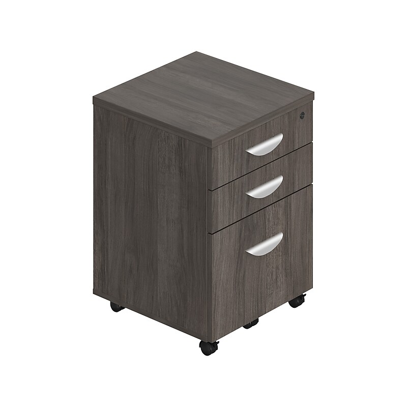 Offices to Go Superior 3-Drawer Vertical File Cabinet, Locking, Letter/Legal, Artisan Gray, 22" (TDSL22BBFMAGL) image 1