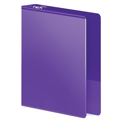 Wilson Jones Heavy Duty 1 1/2" 3Ring View Binders, Purple (WLJ36334267
