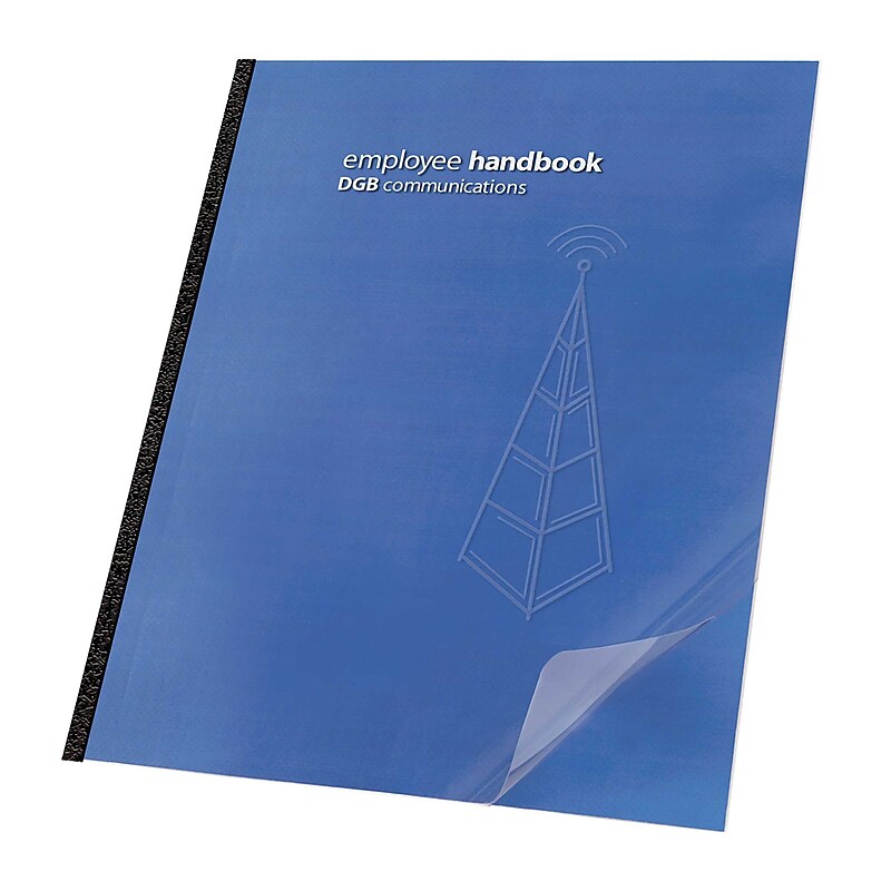GBC Clear View Punchless Report Cover, Letter Size, Clear, 100/Pack   (GBC2000036) image 1