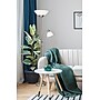 Adesso® Piedmont 71"H Brushed Steel 300W Torchiere Floor Lamp with Reading Light and White Plastic Shades (7202-22)~#|#~sp100563118_sc7