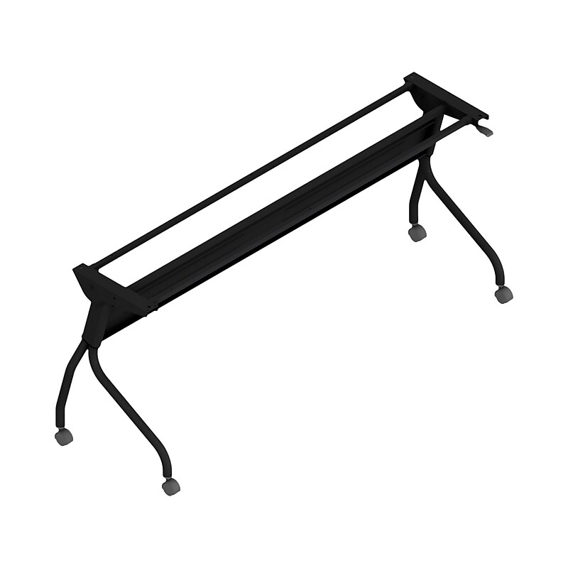 Offices To Go 71" Metal Flip-Top Training Table Base, Black (TDOTGFTBASE71BLK) image 1