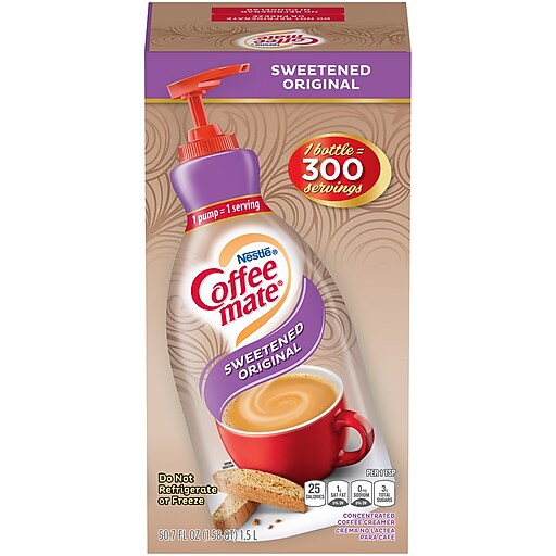 Coffeemate Sweetened Original Liquid Creamer, 50.7 oz. (85288) Staples