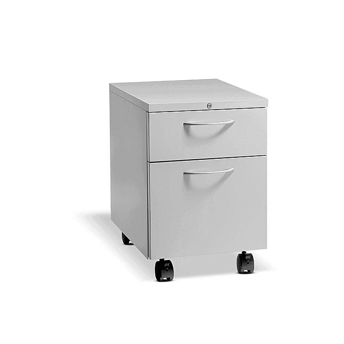 HON Flagship 2-Drawer Mobile Pedestal, Platinum (HON15923ALLOFT