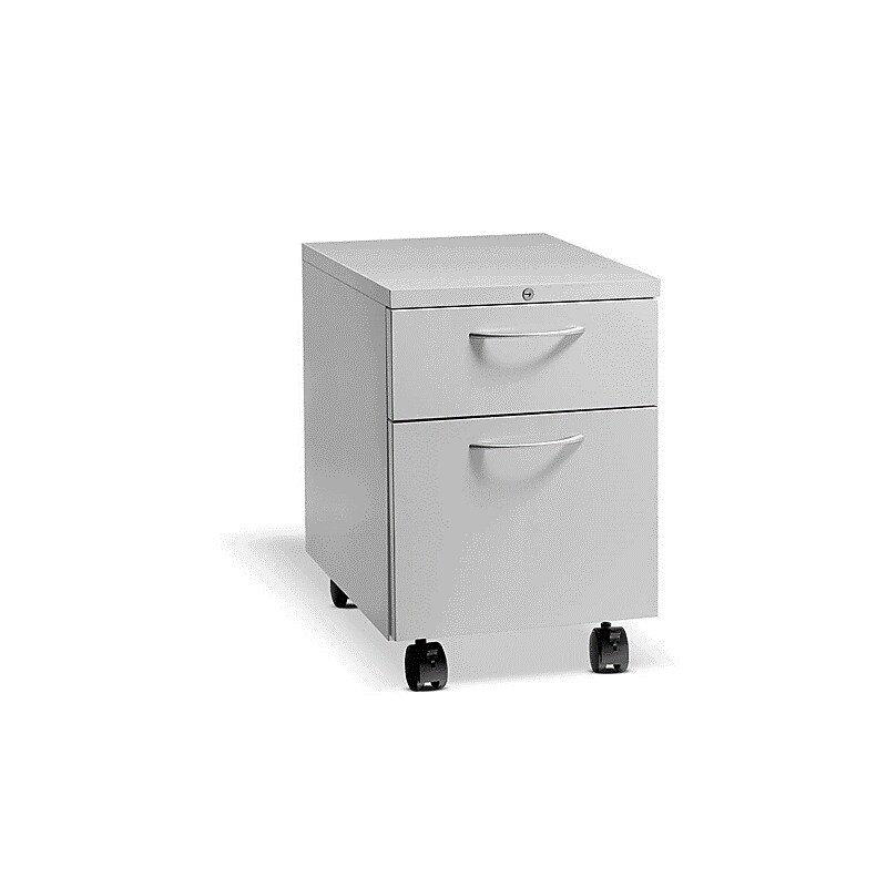 HON Flagship 2-Drawer Mobile Pedestal, Platinum (HON15923ALLOFT) image 1