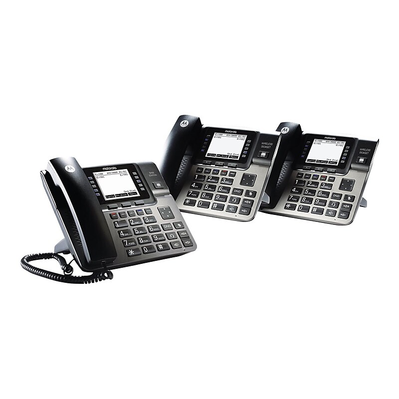Motorola 4-Line Corded Phone Bundle, Gray (ML1002D) image 1