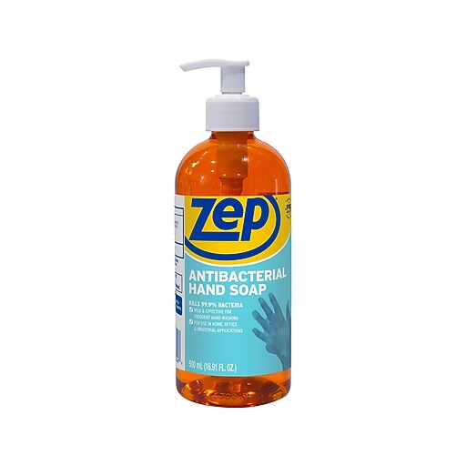 Zep Antibacterial Liquid Hand Soap, Fresh/Clean Scent (R46101) Staples