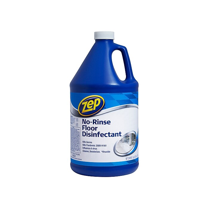 Zep No-Rinse Floor Disinfectant, 128.2 Oz., 4/Carton (ZUNRS128X