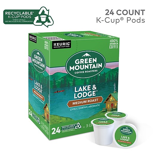 Green Mountain Lake & Lodge Coffee, Keurig® KCup® Pods, Medium Roast