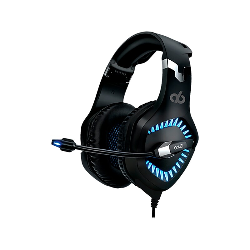 Veho Alpha Bravo GX-2 VAB-002-GX2 Wired Over-the-Ear Gaming Headset, Black/Blue image 1