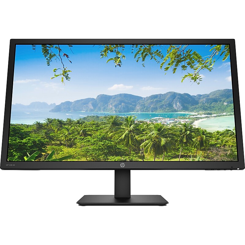 HP V28 28" 4K LED Monitor, Black (8WH57AA#ABA) image 1