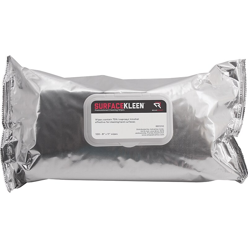 Read Right SurfaceKleen All-Purpose Cleaning Wipes, 100/Pack (RR15110) image 1