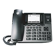 Motorola ML1002S 4-Line Cordless/Corded Phone Bundle, Gray