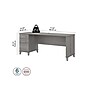 Bush Furniture Somerset 72"W Office Desk with Drawers, Platinum Gray (WC81272)~#|#~sp101211513_sc7