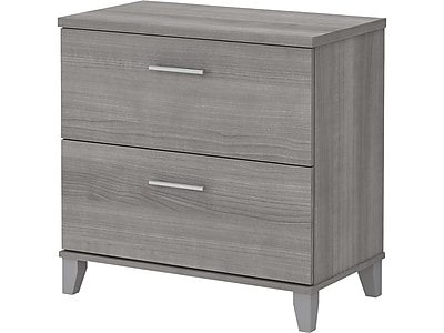 Bush Furniture Somerset 2-Drawer Lateral File Cabinet, Letter/Legal, Platinum Gray, 30" (WC81280)