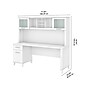 Bush Furniture Somerset 72"W Office Desk with Drawers and Hutch, White (SET018WH)~#|#~sp101211537_sc7