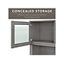 Bush Furniture Somerset 72"W Office Desk with Drawers and Hutch, Platinum Gray (SET018PG)~#|#~sp101211544_sc7